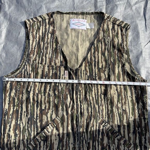 Vintage Neet Camouflage Outdoors Realtree Camo Zip Vest RARE Made In USA Size L - Picture 8 of 12